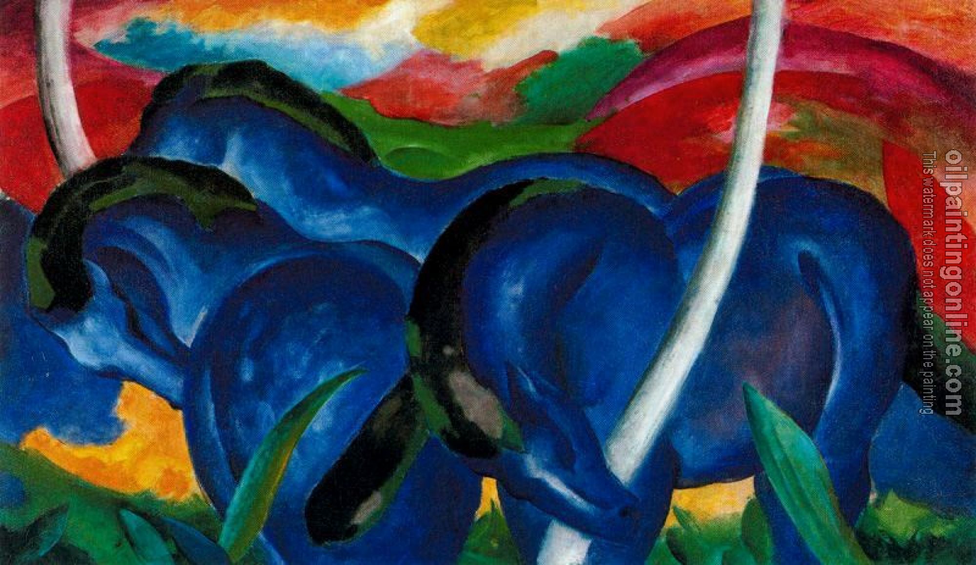 Marc, Franz - The Large Blue Horses